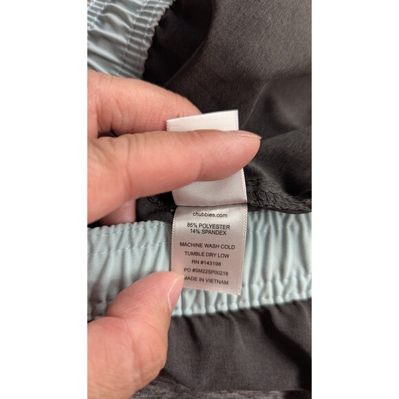 Chubbies The Capes Classic Black Swim Trunks Mens XL Unlined Swim Beach 7" - Picture 6 of 13